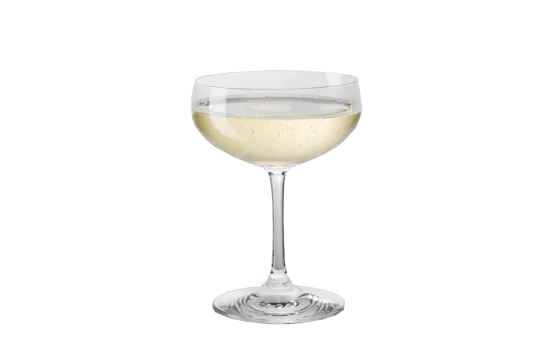 Champagner Coup&eacute; Glas