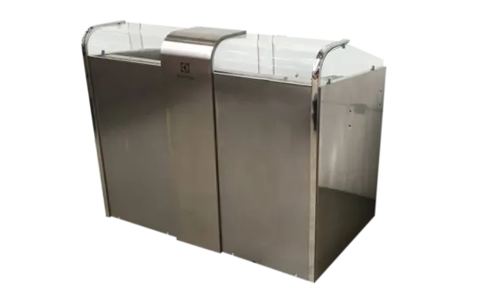 Kochstation Edelstahl