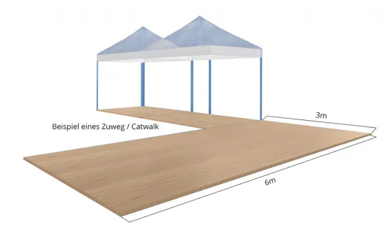 Holzterrasse / Zuweg m&sup2;