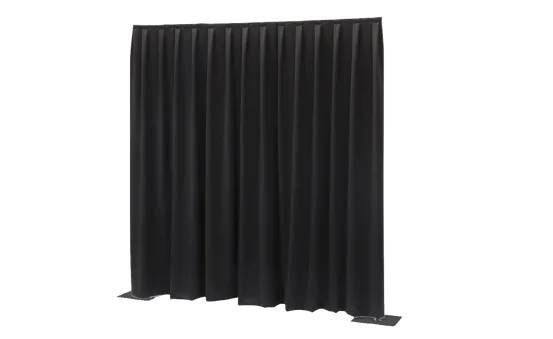 Pipe and Drape 3m Set schwarz 