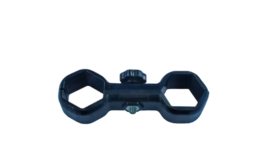  Zeltverbindungsklemme Hexagon schwarz