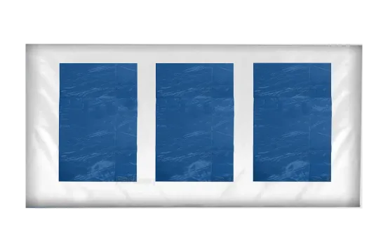 Seitenwand 4 m mit 3 Fenstern weiss (Mastertent)