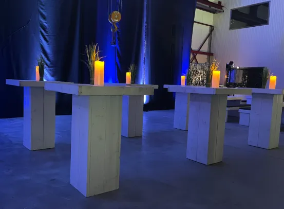 LED Outdoor Kerzen Akku  Set 8 St&uuml;ck 