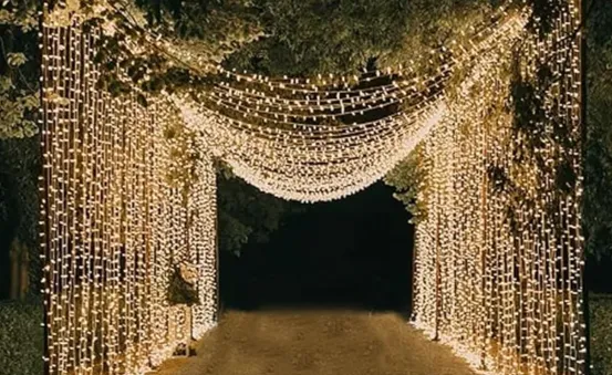 Lichtervorhang 3x3m LED 