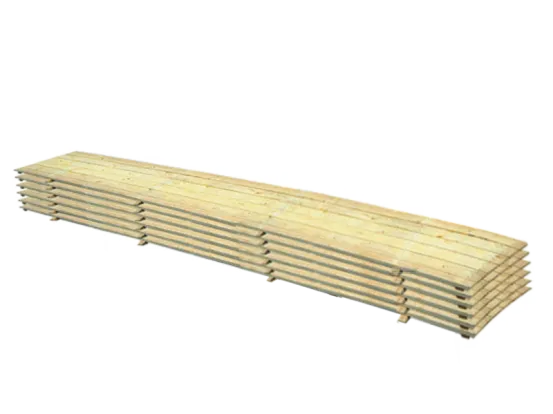 Holzbodenelement 5 m ( Classic )  inkl. Stahl Unterbau