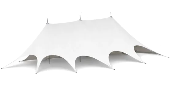 Sternzelt 3-Mast 21,70 x 12,60 Meter