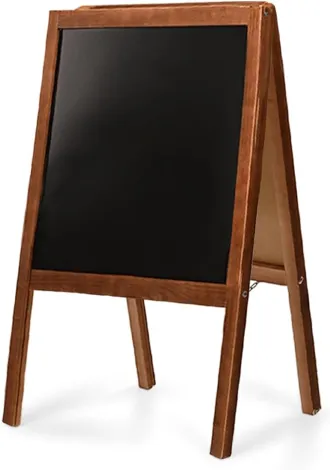 Kreidetafel Aufsteller aus Holz &ndash; beidseitig 