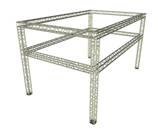 Traversenstand 4 x 8 m mit Aufbau