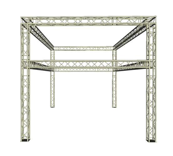Traversenstand 4 x 8 m mit Aufbau