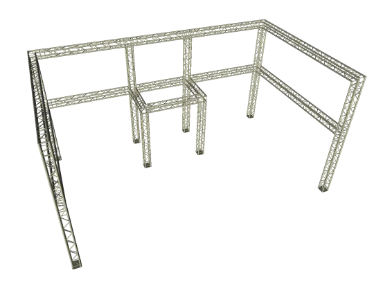 Traversenstand U mit Kabine