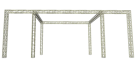 Traversenstand 4 x 7m Ausleger ( Gesamtl&auml;nge 11m )