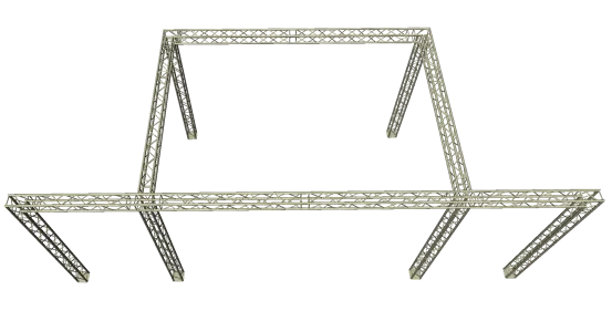 Traversenstand 4 x 7m Ausleger ( Gesamtl&auml;nge 11m )
