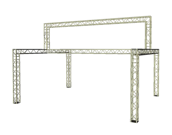 H Traversenstand mit Banner