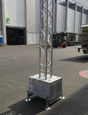 Spindelfu&szlig; SET f&uuml;r Eventgewicht 500 KG 