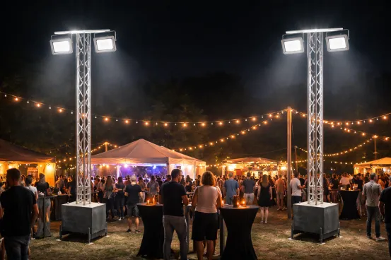 Flutlichtmast Eventgewicht SET