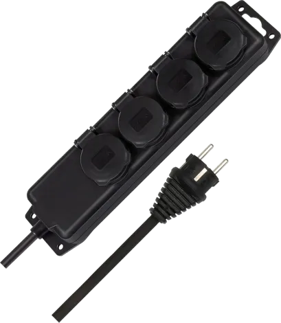 4-Fach Outdoor Schuko Verteiler