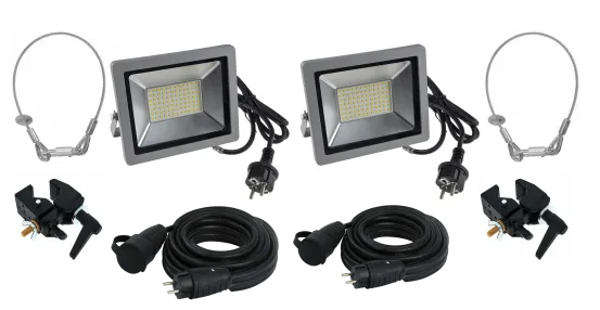 Beleuchtungs SET bis 450qm f&uuml;r Zelte