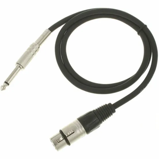 XLR 3 Pol. female auf 6,3 mm Klinke 