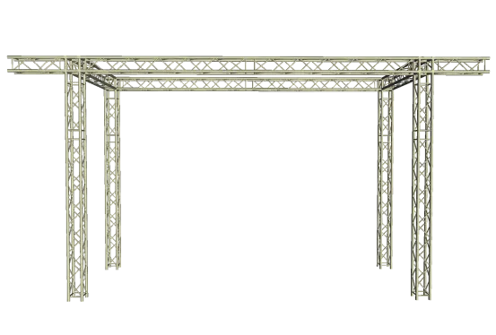 LED Wand Support mit Eventgewicht 6,60x 5,00 m 