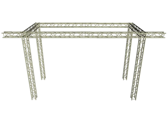 LED Wand Support mit Eventgewicht 6,60x 5,00 m 