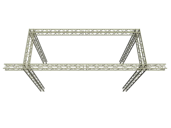 LED Wand Support mit Eventgewicht 6,60x 5,00 m 