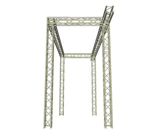 LED Wand Support mit Eventgewicht 6,60x 5,00 m 