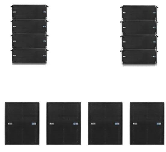 DVA Line Array Set FLY8T-4B