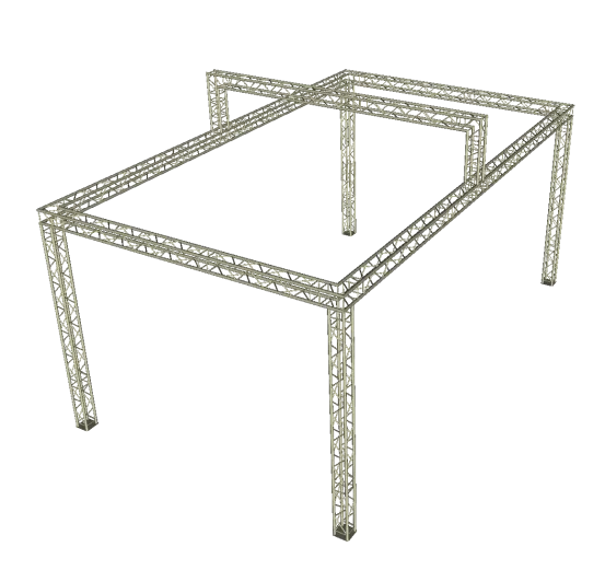 Traversenstand 6 x 9,5 m mit 1m Aufbau