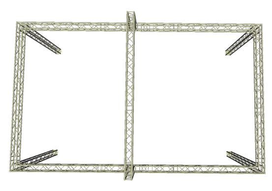 Traversenstand 6 x 9,5 m mit 1m Aufbau