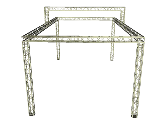 Traversenstand 6 x 9,5 m mit 1m Aufbau