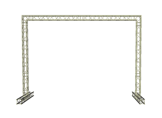 LED Wand Support Tor 4,5 x 4,3m 