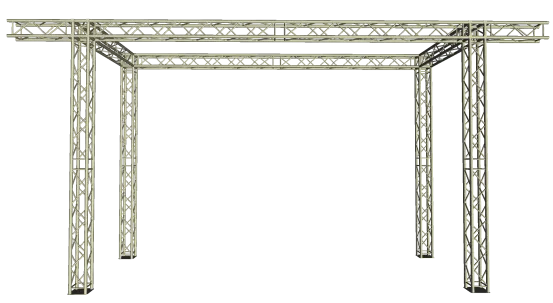 LED Wand Support 7,10x 5,00 m 