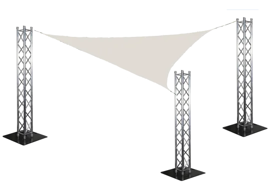 Sonnensegel SET 5x5x7,1 Meter