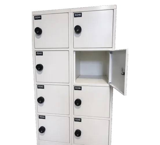 Schlie&szlig;fachschrank - 10 Fach Wei&szlig; 