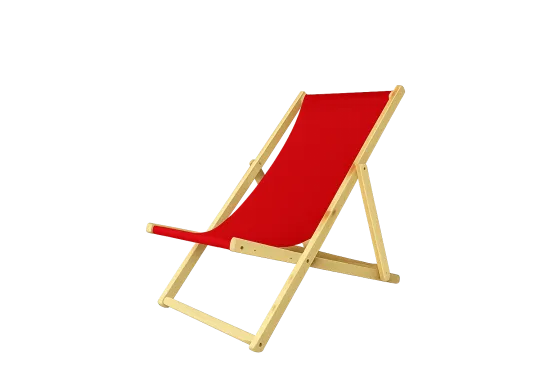 Strandstuhl Rot