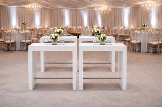 Br&uuml;ckentisch Block Wei&szlig;