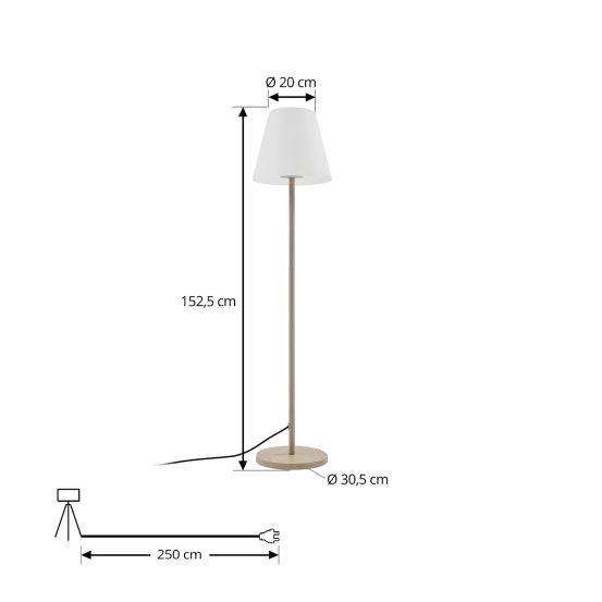 Stehlampe ,,JIMMY'' Beige