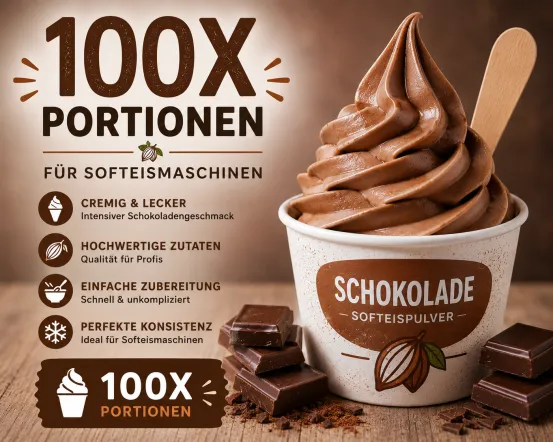 Softeis-Set Schokolade