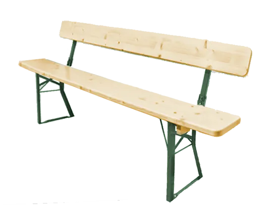 Bierzeltbank mit Lehne