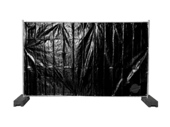 Banner schwarz für Bauzaun
