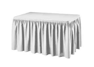 Buffetttisch Skirting wei&szlig;