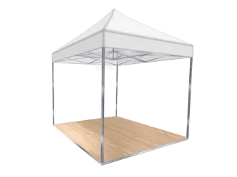 Seitenwand 3 m ohne Fenster wei&szlig; (Mastertent) 