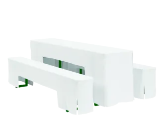 50er Wurfhussenset wei&szlig;