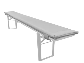 Polsterauflage Leder wei&szlig;