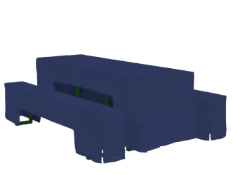 70er Wurfhussenset blau