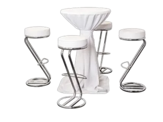 Barhockerset Z weiss/wurf