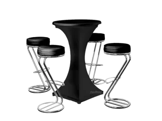 Barhockerset Z schwarz/stretch