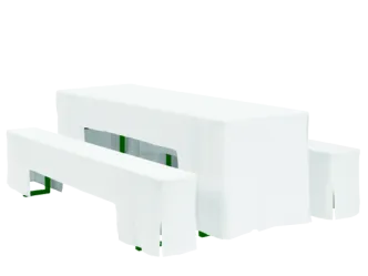 70er Wurfhussenset wei&szlig;