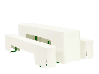 50er Wurfhussenset creme