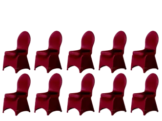 Stretchhusse Stuhl bordeaux